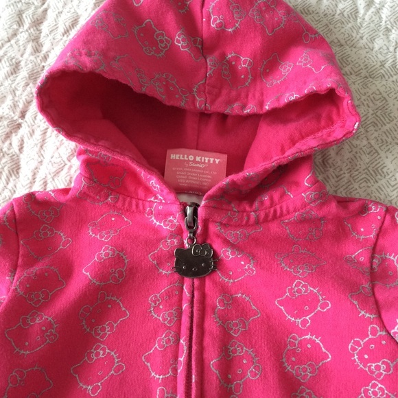 Hello Kitty BABY Pink Zip Up Hoodie - Picture 2 of 5